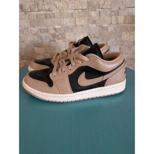 Nike AIR JORDAN 1 LOW DESERT DC0774-201 WOMENS 9.5 EUC Desert Black Sail